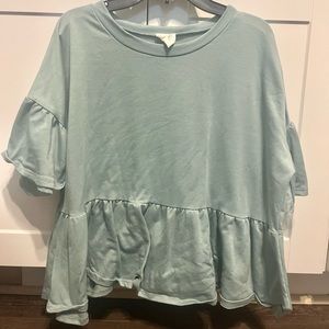 Light blue babydoll top